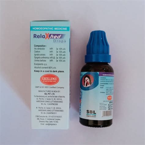 Sbl Relaxhed Drop For Clinical Packaging Type Box At Rs Box In