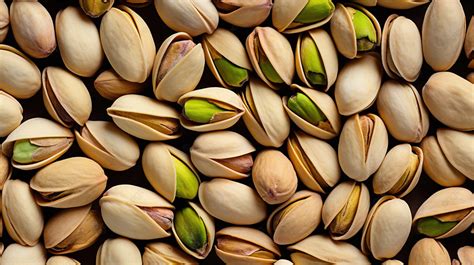 Textured Background Roasted And Salted Pistachios In Shell Black Beans