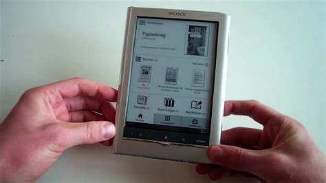Sony Reader PRS-650 Touch Edition Review (german/deutsch) - YouTube