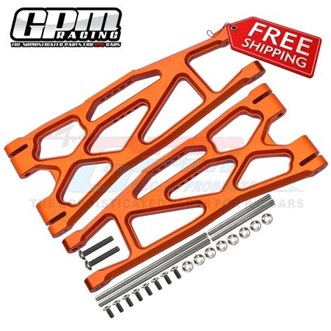 Gpm Aluminum Alloy Front Rear Lower Suspension Arm For Traxxas X Maxx