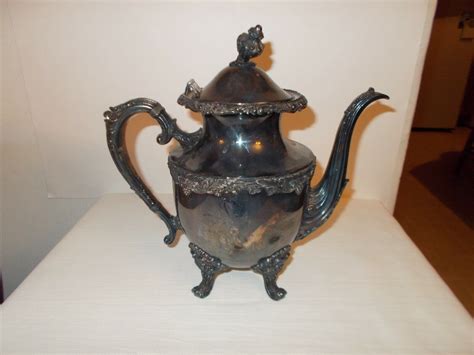 Antique 1839 Signed Queen Victoria Sterling Inlaid Coffee Pot EBay