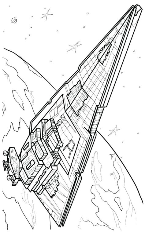 Star Wars Spaceship Coloring Page