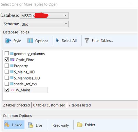 Solved Mssql Tables Not Displaying In Qgis And Mapinfo Depending On