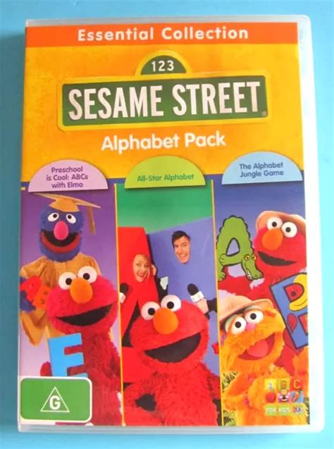 SESAME STREET ALPHABET Pack DVD Preschool Is Cool All Star Alphabet