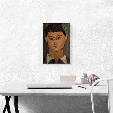 ARTCANVAS Portrait Of Moise Kisling 1915 By Amedeo Modigliani Painting