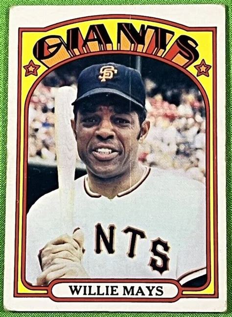 Topps Baseball Willie Mays Hof San Francisco Giants Vg Ex Ebay