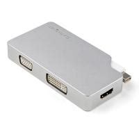 Startech Aluminum Travel A V Adapter Mini Displayport To Vga Dvi Or