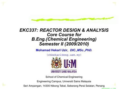 Download School Of Chemical Engineering Usm Universiti Sains