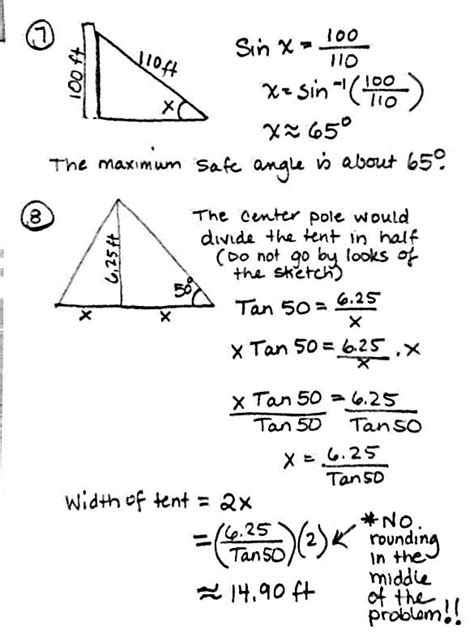 Right Triangle Trig Worksheet Answers With Work Traingleworksheets