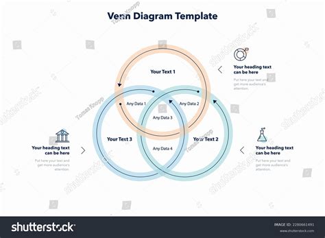 Venn Diagram Template Three Ways Place Stock Vector (Royalty Free ...