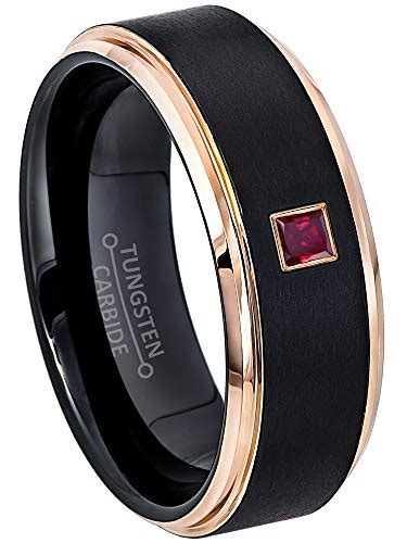 The Best Men's Gold Wedding Band with Ruby: A Timeless Option for Your ...