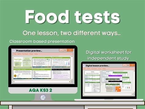 Food Tests Lesson Bundle Teaching Resources