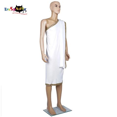 5 Pcs Lot Men Toga Roman Greek Pharaoh Caesar Costume Halloween Party