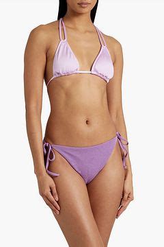 Mara Hoffman Lei Striped Low Rise Bikini Briefs The Outnet