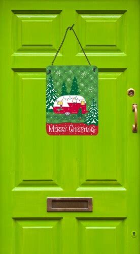 Christmas Vintage Glamping Trailer Wall or Door Hanging Prints, 16HX12W ...