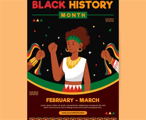 Black History Month Poster Template | FreeVectors