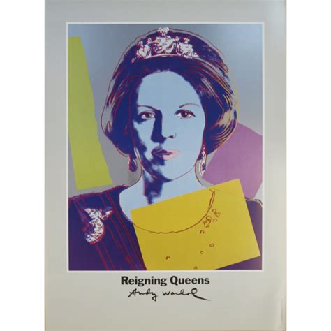 Reigning Queens Queen Beatrix アンディウォーホルAndy Warholポスター アトリエフォロン京都