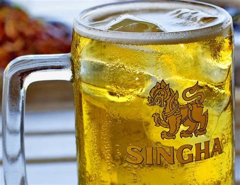 Singha Draught On Tap With Ice Thailands Top Beers Singha Beer