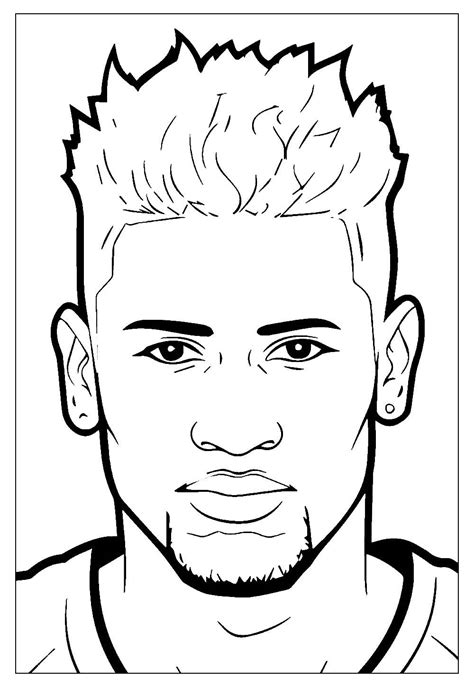 Desenhos De Neymar Para Colorir E Pintar Tudo Para Colorir