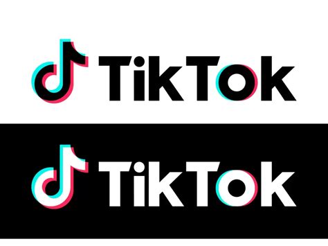 Horizontal Black and White TikTok Logo PNG vector in SVG, PDF, AI, CDR ...