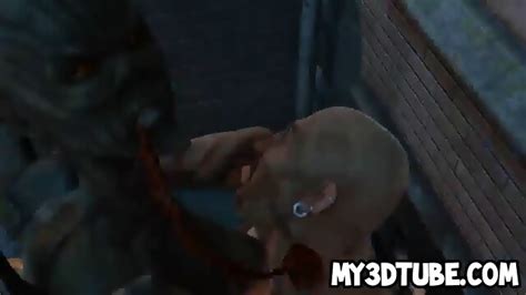 D Alien Babe Sucks Cock And Gets Fucked Hard