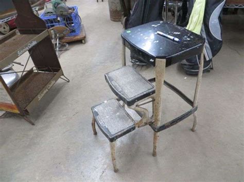 Metal Step Stool - Lambrecht Auction, Inc.