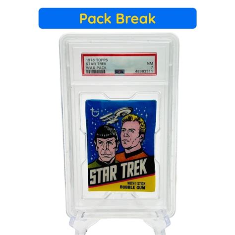 1976 Topps Star Trek Wax Pack 6 Cards Available Including Sticker Jri Cards