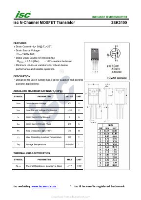 K Datasheet Pdf Inchange Semiconductor