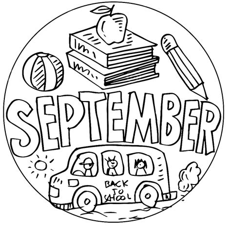 September Coloring Pages Printable For Free Download