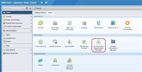 Customize Guest OS VMware ESXi