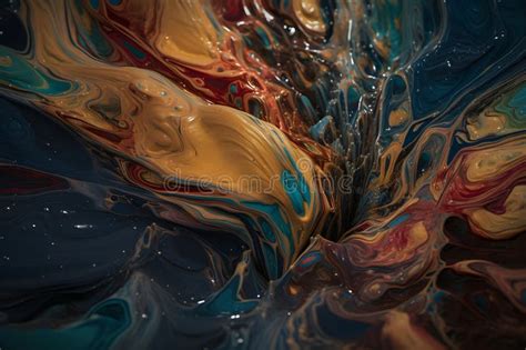 Fluid Art Abstract Colorful Background Wallpaper Texture Mixing