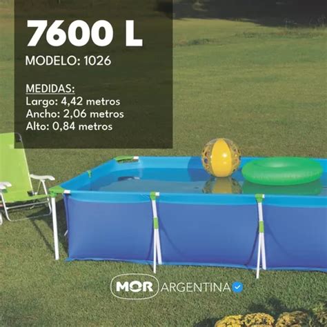 Pileta De Lona Estructural Rectangular 7600 Lts Mor En Venta En