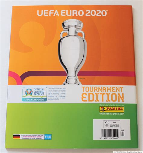 Panini Em Uefa Euro Tournament Edition Leeralbum Album Ed