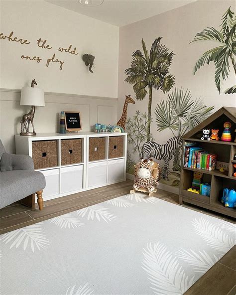 Safari Playroom Safari Bedroom Decor Jungle Theme Nursery Baby