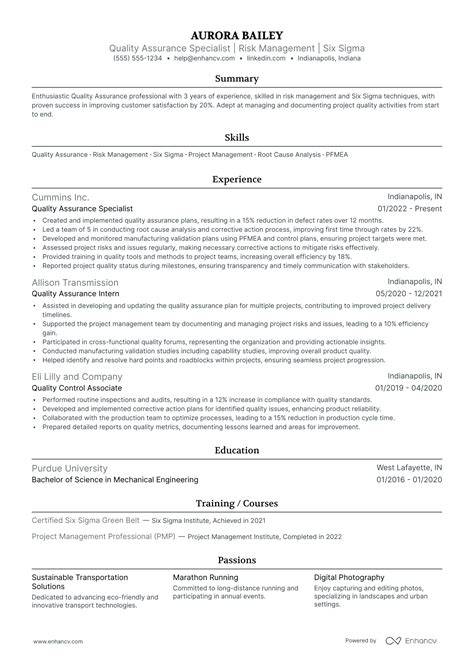 16 Successful Quality Assurance Resume Examples And Writing Tips For 2024