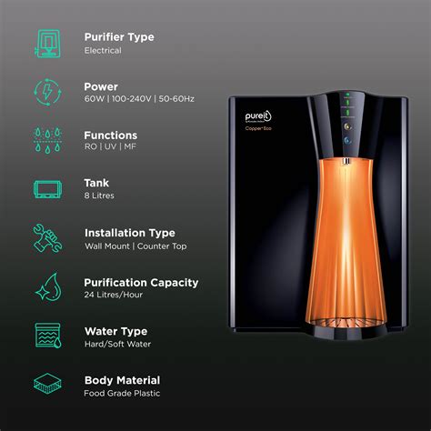 Buy Pureit Copper Eco Mineral L Ro Uv Mf Water Purifier With