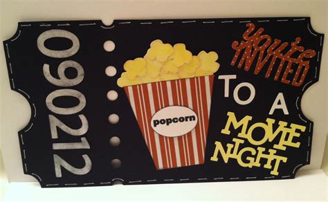 printable movie night invitations