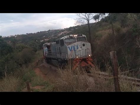 Trem Graneleiro Vazio Dash9 40 W Liderando 6 Locomotivas Bloco B 60 28