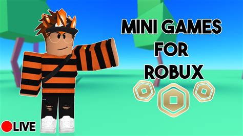 LIVE Roblox Mini Games For Robux 50k Subs By 2024 YouTube