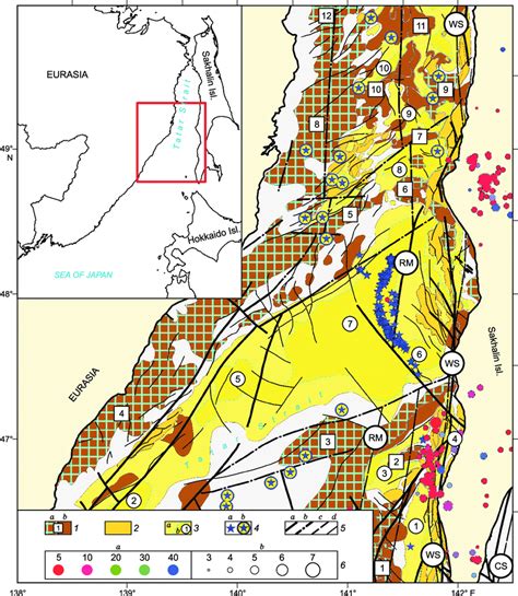 schematic structure tectonic map   south tatar sedimentary basin  scientific
