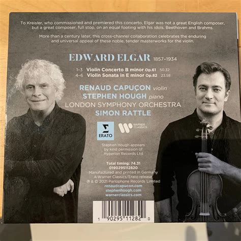 Sir Simon Rattle Renaud Capuçon Stephen Hough The London Symphony