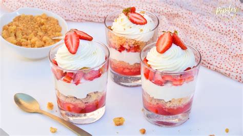 Recette Verrines La Fraise Cr Me Mascarpone Youtube