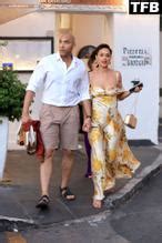 Nathalie Emmanuel Sexy Seen Braless Flaunting Her Hot Cleavage In Capri Aznude