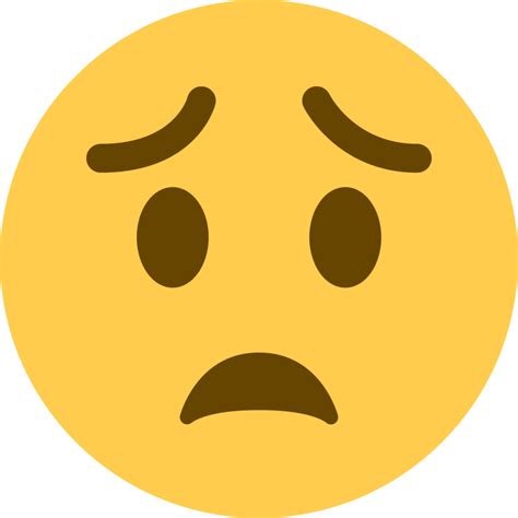 Worried Face Emoji Download For Free Iconduck