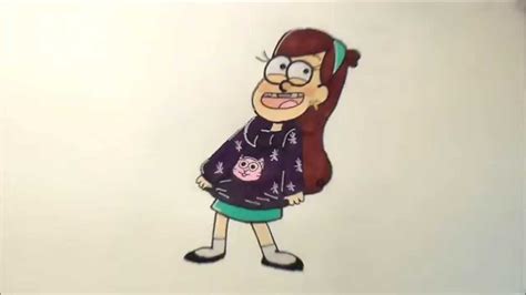 Speed Drawing Mabel Pines From Gravity Falls Youtube