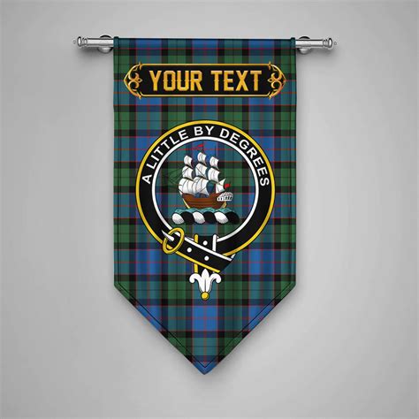 Scottish Macwilliam Williamson Modern Clan Crest Tartan Gonfalon