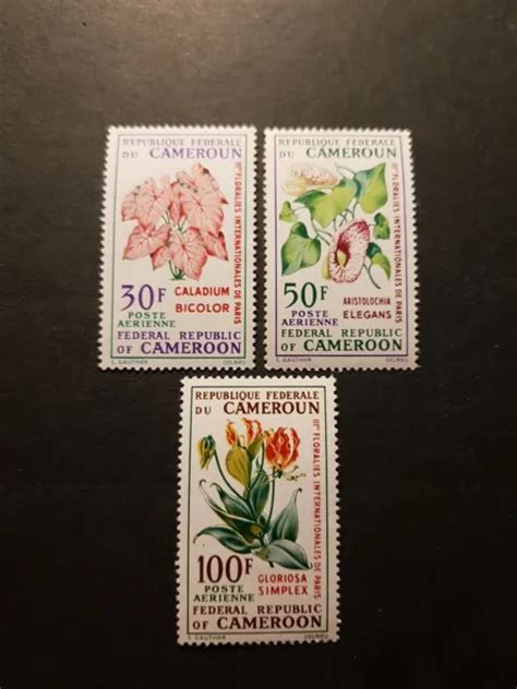 Timbre Cameroun Flore Fleurs Poste A Rienne Pa N Neuf Luxe