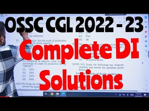 OSSC CGL 2022 DATA INTERPRETATION DI OSSC CGL DI Solutions OSSC