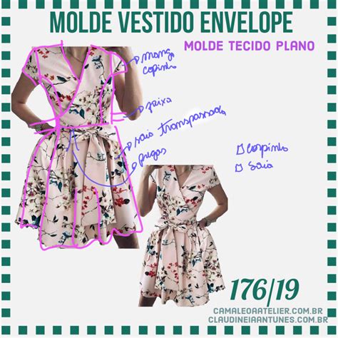 Molde Vestido Envelope Camaleoa Atelier De Costura