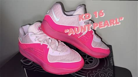 Nike Kd16 Aunt Pearl Shoe Review On Foot These Are Amazing Colorway And Comfort Youtube